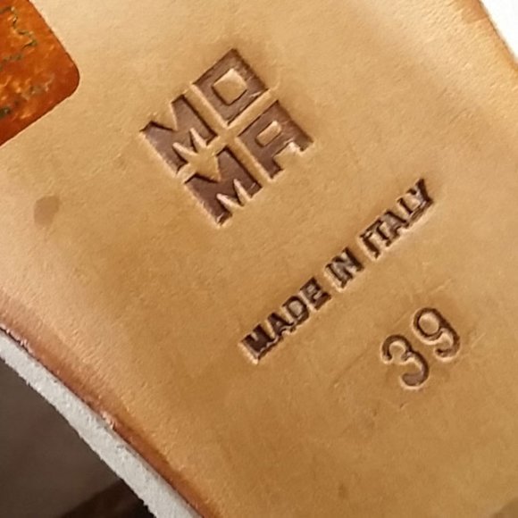 MOMA Shoes Mary Janes Size 39 Beige Block Heels Womens Size 9 - Picture 6 of 11